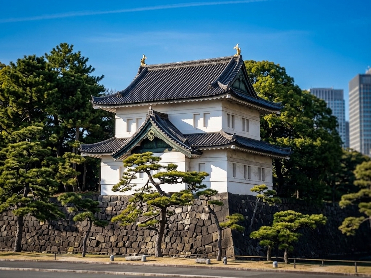 江戸城 巽櫓と石垣