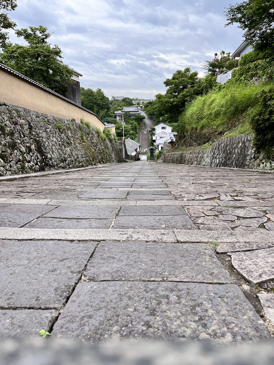 杵築城下町 酢屋の坂 石畳